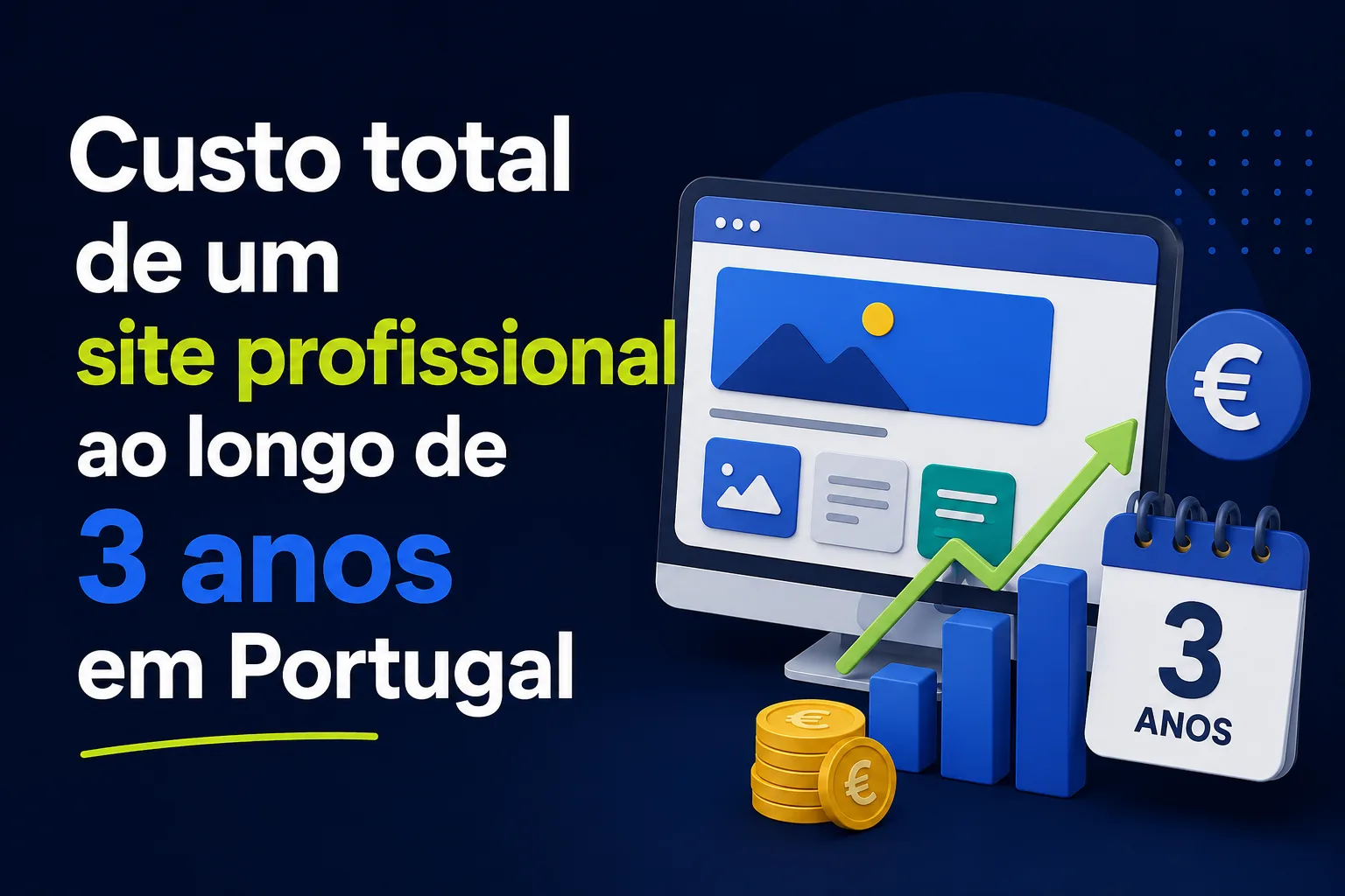 Quanto Custa um Site Profissional em Portugal em 2026? 4 Custo total de um site profissional ao longo de 3 anos em Portugal